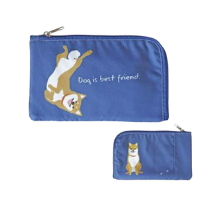 Sacs en polyester pour femmes en gros, pochette portable pour masque, étui de rangement pour masque facial, pochette à mouchoirs, séparateur à fermeture éclair, motif chat mignon - Product Image 3