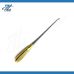 Cureta ortopédica para huesos, tamaño 2, punta angulada, 14 pulgadas, instrumento quirúrgico de acero inoxidable con mango sólido, fabricante Pakistán - Product Image 4