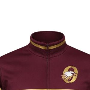 <b>Men</b> Maroon Gold Hockey Sports <b>Jacket</b> Polyester Athletic Training Wear Team Uniform Outdoor Sports Apparel Performance <b>Jacket</b> - Product Image 3
