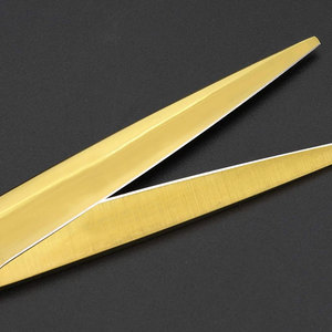 Best Quality Japanese Stainless Steel Dragon Handle Barber <b>Scissors</b> in Plasma Gold Color with Black Zipper Bag - Product Image 5