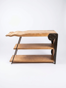 Aparador Moderno de Madera Maciza de Lujo con Acabado Natural, Mueble de Almacenamiento para Sala de Estar, Comedor, Cocina, Entrada, Hotel - Product Image 2