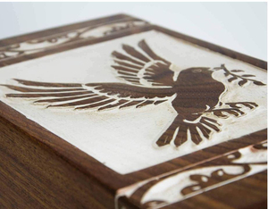 Handmade Rosewood Urn for Human Ashes - Tree of Life Wooden <b>Box</b>-Personalized Cremation Urn for Ashes Handcrafted by AYAANS - Product Image 4