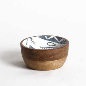 Tazón para Servir de Madera Natural Clásica con Acabado Pulido, Vajilla Minimalista para Servir Comida a Diario y Cenas en Casa - Product Image 3