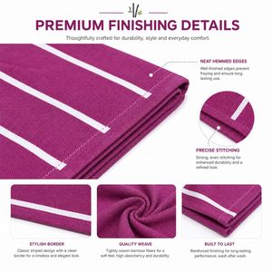Serviette en bambou premium, ultra douce, séchage rapide, respectueuse de la peau, légère - Product Image 4
