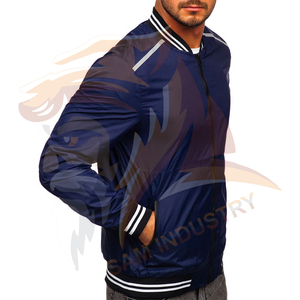 Men Winter <b>Light</b> <b>Weight</b> Polyester Vintage Windproof Waterproof Bomber <b>Jacket</b> Zipper Closure Bomber Winter <b>Jacket</b> - Product Image 2