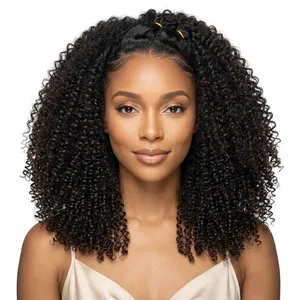 100% Remy Weft Curly Hair Highlighted Full Lace <b>Wig</b> Long Natural <b>Black</b> Hair Natural Wave Texture Human Weft Customizable - Product Image 6