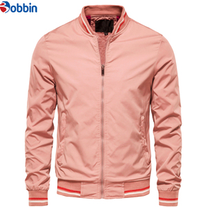 Chaqueta Varsity Personalizada Más Vendida, Chaqueta Bomber Verde Oliva para Hombre, Cierre Frontal con Cremallera, Color Sólido, Manga Regular, Cuello Alto - Product Image 6