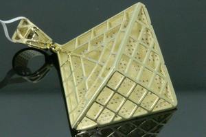 สร้อยคอจี้รูปทรงพีระมิดประดับเพชรคุณภาพสูง ขายดี |   เครื่องประดับฮิปฮอปสุดหรู ได้รับการรับรองจากผู้ที่ไม่ใช่ฝ่ายใดของบริษัท สำหรับทั้งชายและหญิง - Product Image 5