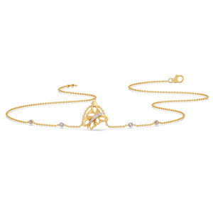 Collier papillon sculpté en diamant avec des ailes ouvertes fluides et un design d'accentuation scintillante incurvée - Product Image 2
