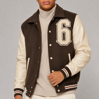 Vestes Letterman à Marque Privée avec Étiquettes Tissées Personnalisées et Poches Intérieures pour les Détaillants de Mode