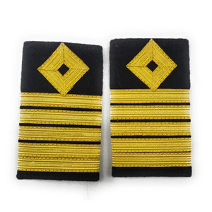 OEM Customizable Shoulder Boards Epaulets Bullion Wire French Gold Braid Cotton/PVC 100% Eco-friendly High Quality Uniform - Product Image 1