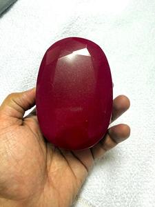 Rubí Indio Grande Calentado, Gema Natural Suelta de Corte Oval Facetado, Rubí Oval Facetado Calentado Extra Grande de 5000CT - Product Image 6