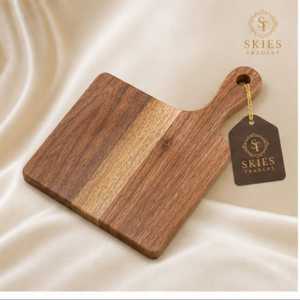 Tabla de cortar ovalada de madera de olivo con asa, tabla de servir de grano natural, bandeja de queso hecha a mano, utensilios de cocina al por mayor - Product Image 3