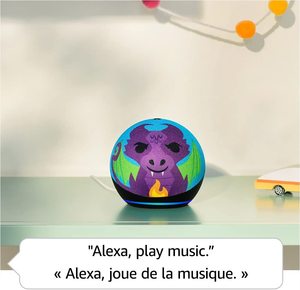 Altavoz Echo Dot (5.ª generación, lanzamiento de 2022) para niños |   Diseñado para niños, con controles parentales |   Dragón - Product Image 3