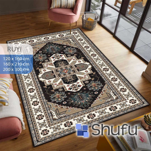 Shufu Premium flanelle tapis Durable brillant anti-dérapant Anti-allergie tampon en caoutchouc sûr pour les enfants abstrait Machine fait motif - Product Image 2