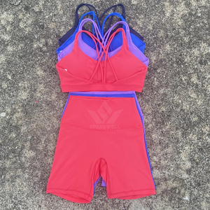 Ensemble de sport sans couture pour femme : débardeur dos nu et short taille haute, respirant, séchage rapide, tenue de fitness 2 pièces - Product Image 4