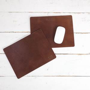 Alfombrilla de Ratón de Cuero Genuino con Borde Decorativo Cosido, Alfombrilla de Escritorio de Cuero Vacuno Premium para Estilo LMP-0127 - Product Image 3