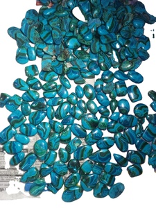 Crisocola natural Malaquita Cabujón Piedra preciosa de cuarzo suelta para la fabricación de joyas de la India - Product Image 4