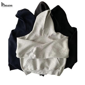 Vente en gros de sweats à capuche surdimensionnés pour hommes, 400 GSM, poids lourd |   100% coton, tissu polaire personnalisé vierge, MOQ 2 pièces, fabriqué au Pakistan - Product Image 6