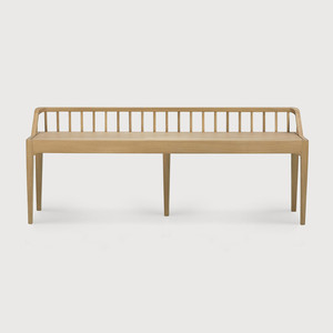 Banc d'intérieur artisanal en bois massif – Mobilier haut de gamme pour salle à manger, salon, entrée, décoration intérieure, hôtel rustique - Product Image 3