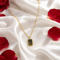 Collier pendentif en Moldavite brute pour femme, laiton plaqué or 18 carats, anti-ternissement, personnalisable, produit le plus vendu, modèle au design populaire