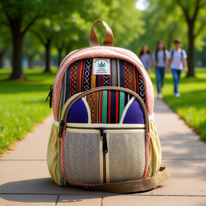 Hemp Cotton <b>Student</b> <b>Backpack</b> - Product Image 3