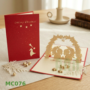 Tarjetas de invitación de vacaciones de Navidad 3D Tarjetas de regalo de felicitación festivas - Product Image 3