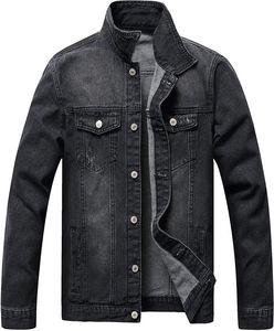 Veste en jean surdimensionnée à délavage léger, coupe régulière, avec patchs en chenille personnalisés, séchage rapide, vente en gros - Product Image 1