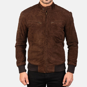 Best Design Cow <b>Suede</b> Leather <b>Jacket</b> For <b>Men</b> Customized High Quality Zipper Up Closure Side Pockets Fashionable <b>Jacket</b> <b>Men</b> - Product Image 3