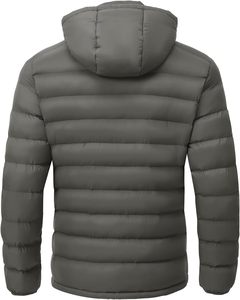 Custom Plus Size Men's Puffer <b>Jacket</b> Warm Lightweight Quilted Winter Coat Windproof Insulated Outerwear - Product Image 4