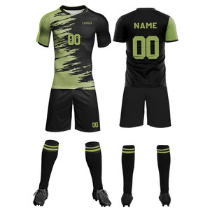 Custom Quick Dry Vertical Pinstripe <b>Raglan</b> Sleeve V-Neck 100% Polyester Football Soccer Uniform for Men Team Wear For Men's - Product Image 1