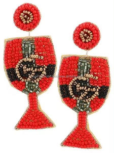 Promotion nouveau luxe graine perlée anniversaire reine boucles d'oreilles goutte brodé à la main couleur personnalisée classique balancent cadeau pour les femmes - Product Image 3