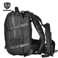 Sac à dos tactique Molle 2-en-1 avec gilet, sac à dos de camping, randonnée et entraînement de 25 L, porte-équipement plat