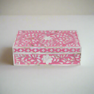 Caja de Joyería de Madera con Incrustaciones de Madreperla de Alta Calidad, Hecha a Mano por Artesanos de NEHA ENTERRISES, con Forro de Terciopelo y Empaque Personalizado - Product Image 3