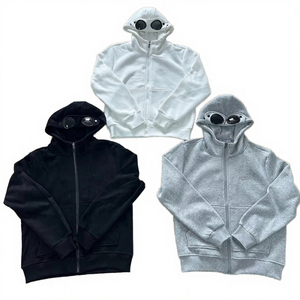 Chalecos con Capucha para Hombre, Forro Polar, Corte Regular, con Bolsillos, Poliéster/Algodón, Secado Rápido, Servicio OEM - Product Image 2