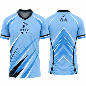 Camisetas de Fútbol para Hombre, Diseño Moderno, Cuello en V, Manga Corta, Transpirables, de Secado Rápido, 100% Poliéster, Colores y Tallas Personalizables, OEM/ODM - Product Image 6