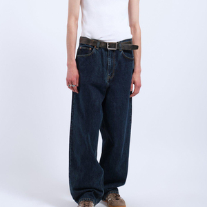 Pantalones Vaqueros Cargo para Hombre con Logotipo Bordado Personalizado, Cintura Baja, Pierna Ancha, Estilo Urbano, Tallas Grandes, Holgados e Informales - Product Image 2