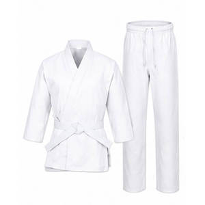 Professional Red Karate Uniform for Adults <b>Kids</b> Martial Arts Training Gi Set Cotton Breathable Taekwondo Suit with White <b>Belt</b> - Product Image 4
