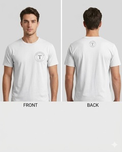T-shirt pour homme à coupe classique avec motif, manches courtes, col rond, coton biologique, hip-hop, écologique, 300g, blanc, rouge, noir - Product Image 2