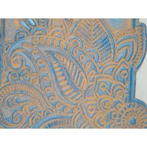 Panneau mural en bois modèle 1 motif floral peint à la main élégant et élégant - Product Image 3