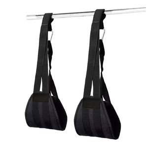 <b>Gym</b> Fitness Neoprene Hanging Ab <b>Straps</b> with Custom Logo Adjustable & Breathable for Arm Strength Training - Product Image 1
