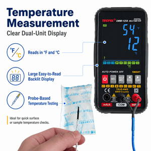 เครื่องวัดอัจฉริยะสี DMM-125A เหมาะสำหรับการวัดแรงดันไฟฟ้าและกระแสไฟฟ้าต่างๆ อย่างแม่นยำ เหมาะสำหรับการวัดที่ครอบคลุม - Product Image 5