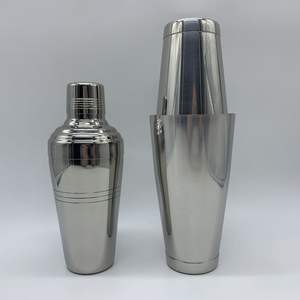 Coctelera de Acero Inoxidable de Alta Resistencia con Acabado Pulido Liso, Ideal para Mezclar Cócteles y Preparar Bebidas - Product Image 1