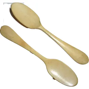 Unique Design Antique Handmade Bone Long Handle Spoon Viking Natural Buffalo Bone Spoon for wholesale purchase