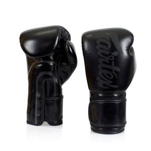 Guantes de Boxeo Fairtex Negros Personalizados de Alta Calidad para Muay Thai y Sanda, Ligeros, para Entrenamiento Profesional y Sparring - Product Image 3