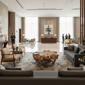 Mesa de Centro Dhifa de Madera de Teca Auténtica, Estilo Contemporáneo, Resistente, para Uso Comercial, Hoteles, Cafeterías, Salones y Casas de Campo - Product Image 4