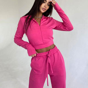 Conjunto Deportivo de 2 Piezas para Mujer, Estilo Casual, con Cierre, Personalizable al por Mayor, 2026 - Product Image 1