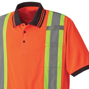 Customize Design Polyester Safety Polo Shirt Hi Vis <b>Security</b> Uniform Yellow Navy Reflective Uniform Polo Shirts High Quality - Product Image 5