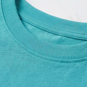 T-shirt court ajusté respirant en soie et coton de qualité supérieure pour femme, avec logo personnalisé, vêtement de sport décontracté et tendance - Product Image 4