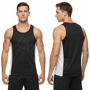 <b>Plus</b> <b>Size</b> Mesh Polyester Lightweight Breathable Sports Tank <b>Top</b> Gym Fitness Running Sleeveless Quick Dry Workout Activewear Tank - Product Image 2